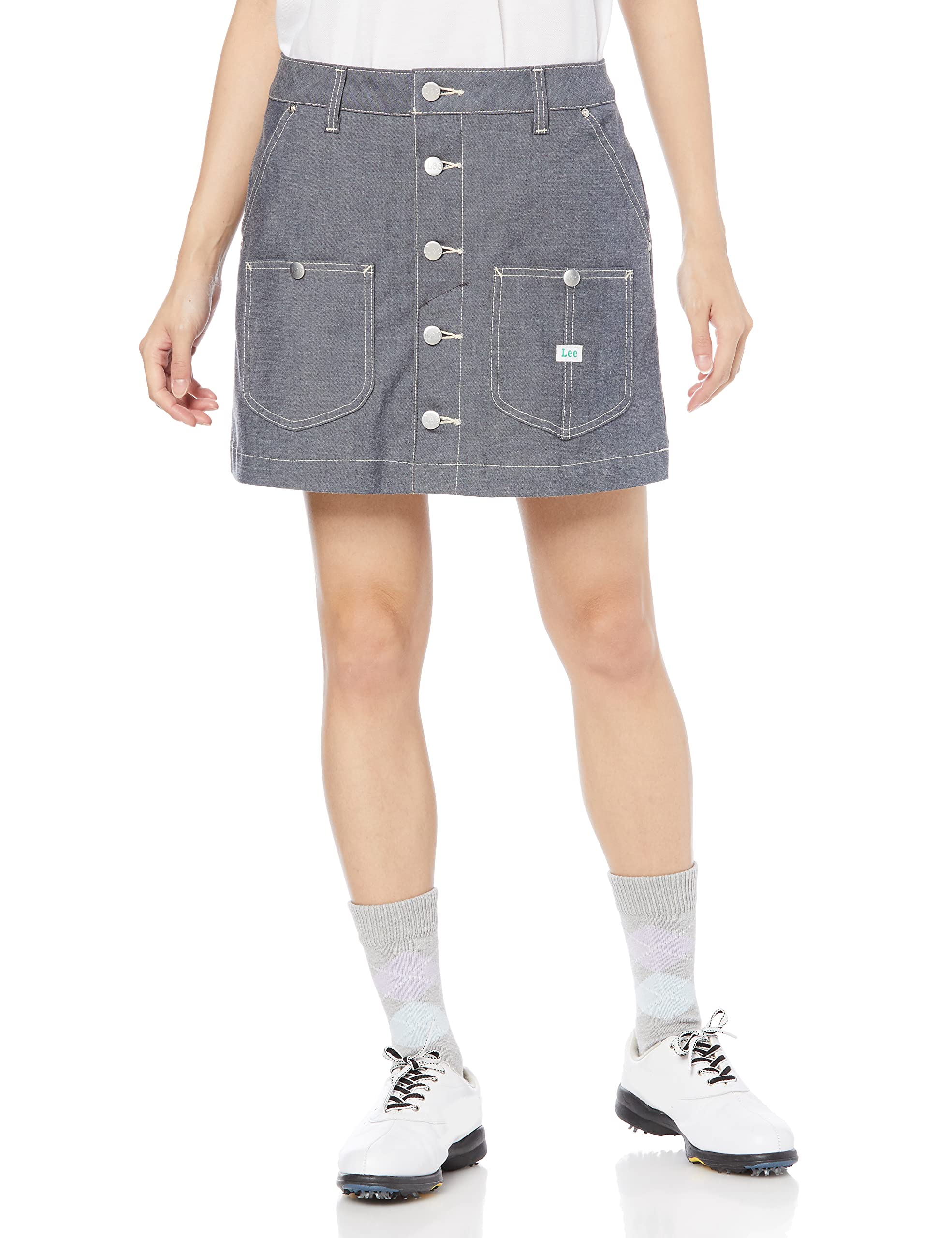 

Lee Golf Pants GOLF BUTTON UP SKIRT Indigo Size M [Official] Women s Blue,