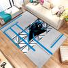Carolina Panthers (5) Rug Suitable For Living Rooms Bedrooms Computer Rooms Dining Areas And Placement Under Tables And Chairs Also An Ideal Choice Fo
