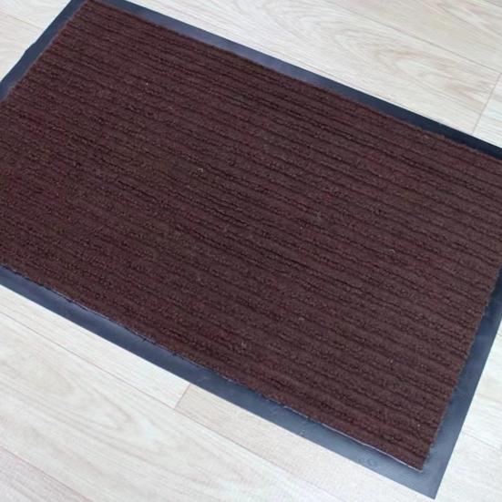 Yousheng Floor Mat Stripe Low Profile Absorb Moisture Door Mat Dust Anti-Slip Foundation Superior Absorbency Entryway Rug for Bathroom Kitchen