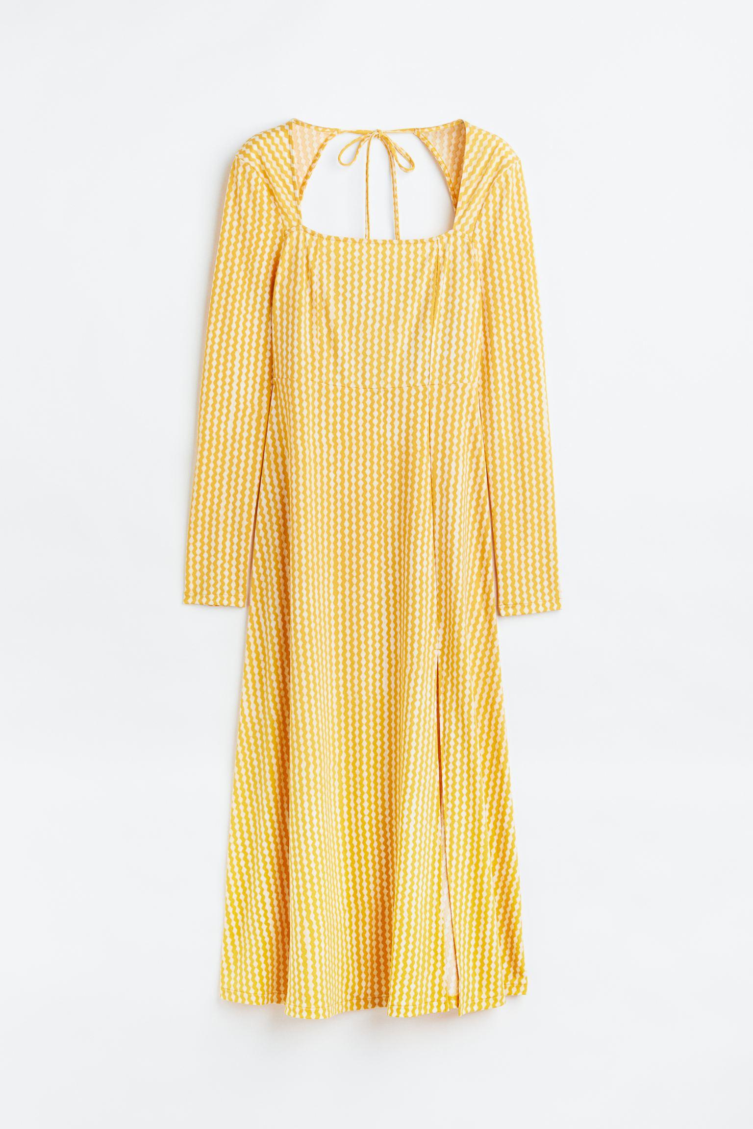 

Square-neck jersey dress