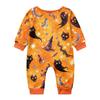 Family Matching Halloween Pajama Sets Short Sleeve T-Shirt and Pants Print Wear for Women Men Kids