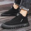 New Fashion Autumn And Winter Men's High Top Martin Boots Students Male Boys Trending Soft Sole Work Shoes Labor Protection Martin Sneakers