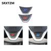 Luxury Carbon Fiber Car Steering Wheel Chin Sticker Trim For Ford ST MK7