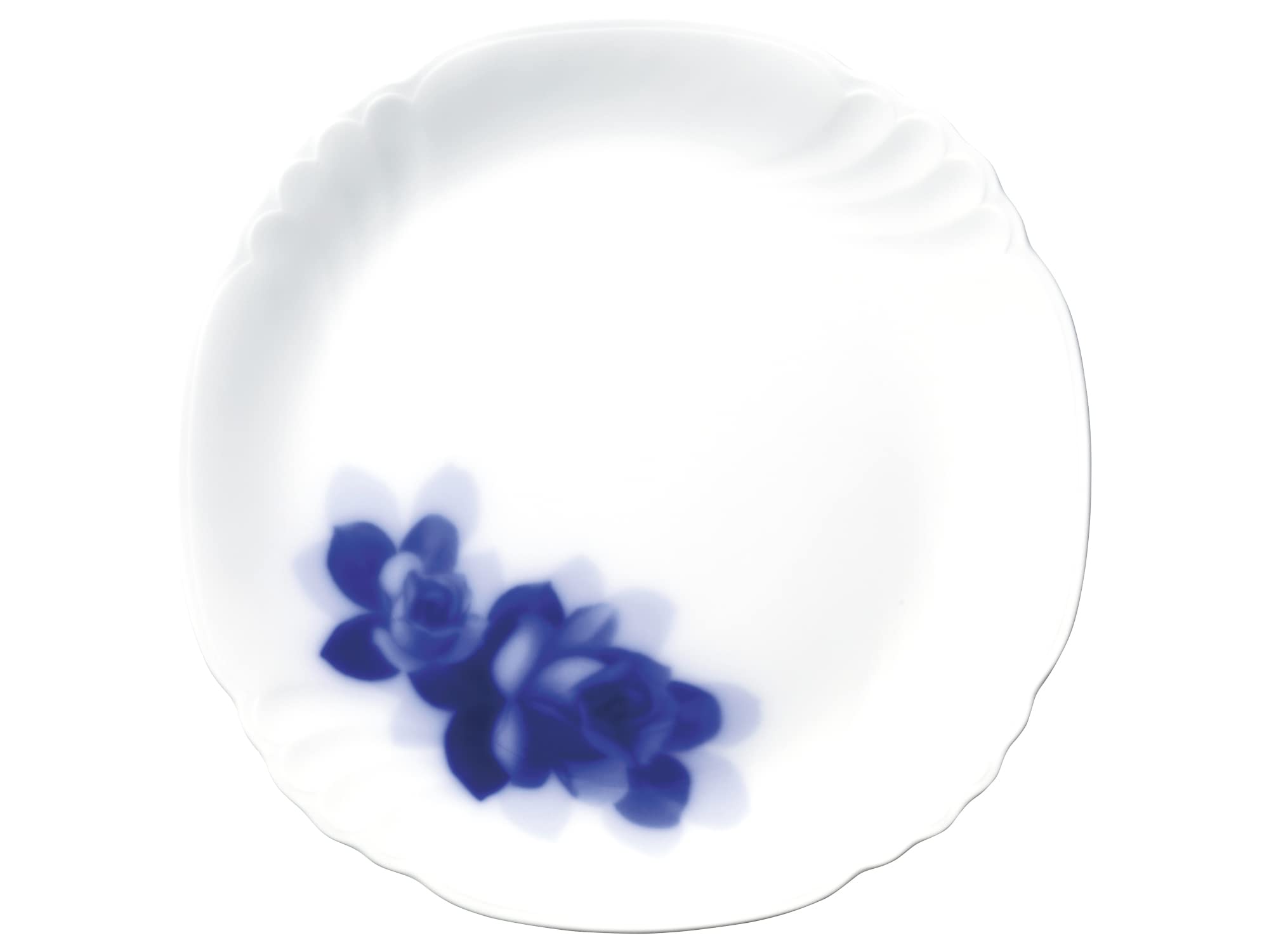 

Okura Pottery Blue Rose Janet 23cm Plate, Diameter: Approx. 23.5cm, Microwave and Dishwasher Safe, Made in Japan, 62H/8110