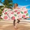 1 Stück Warme Erdbeer-Strandtuch Groß Schnelltrocknendes Handtuch Geeignet für Strand Yoga Pool Fitnessstudio Sporttuch Sommergeschenk für Freunde