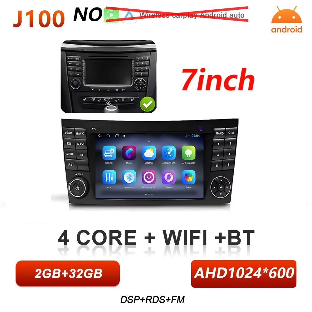 Car Stereo Navigation For Mercedes Benz E Class S211 W211 CLS Class C219 2002-2010 Wireless Carplay Car Radio Android Head Unit