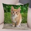 Cute Pet Animal Print Pillowcase Funny  Cat  Decoration Car Sofa Home Cushion Cover