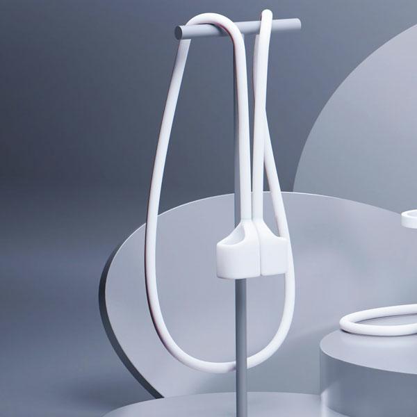 Etui 3Mk Silikon-Kopfhörerhülle Für Airpods Pro, Weiß