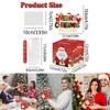 Christmas Santa Claus Collection Box With Red Gradient Paper For Holiday Party Decor And Gift Giving