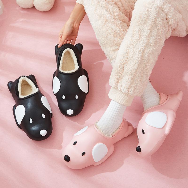 New winter cotton slippers EVA waterproof couple home thickened cotton mop warm non-slip deodorant cotton slippers