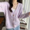 2026 Autumn Korean Style Women's Loose Knit Cardigan Sweater