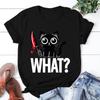New Cat What Printed T Shirt Women Men Teens Fashion Hip Hop Harajuku Casual Short Sleeve Tops Tees