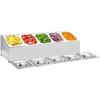 Gastronorm Container - vidaXL - GN 1/6 - Stainless Steel - 5 Bins - Lids Included