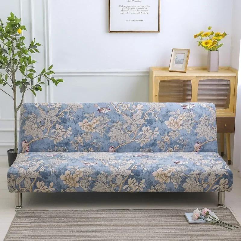Printed Pattern  Folding Sofa Bed Cover Sofa Covers Spandex Stretchdouble Seat Cover Slipcovers For Living Room Geometric Print