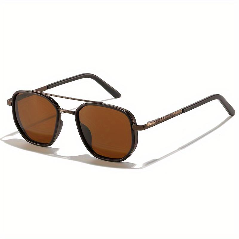 

Унисекс Винтажные Поляризованные Солнцезащитные Очки, Квадратная Рама, Линзы TAC, Композитная Металлическая Петля, Модный Аксессуар для Активного Отдыха