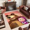 Masha Bear Customize Text Floor Mat Perfect for Outdoor Game Room Entryway Study room Anti-slip Rug Office home decor Spiritual Gift
