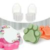 25Pcs Cats Claw Shaped Wax Melt Molds For Crafting Wickless Candle, Clear Melting Clamshell Molds for Soap Candle Making