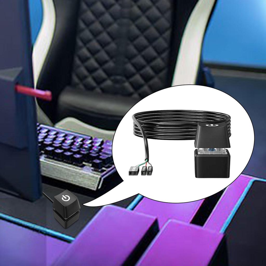 Desktop Computer Power Switch PC on Off Button Accessories, Portable