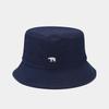 New climbing bear embroidered fisherman hat simple literary small fresh basin hat student couple sun hat