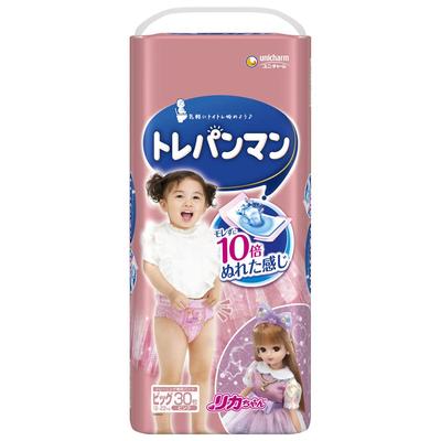 Kalhotky Big Training Panman Girls Plenky 30 kusů [Tréninková velikost] (12-22 kg)