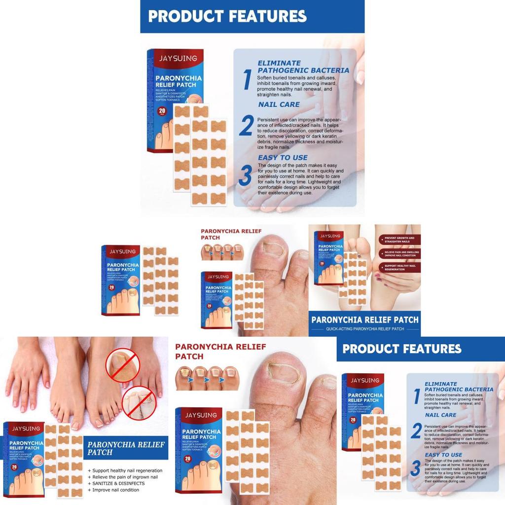 Jaysuing Thickening Nail Correction Patches For Ingrown Nails And Nail Health Care