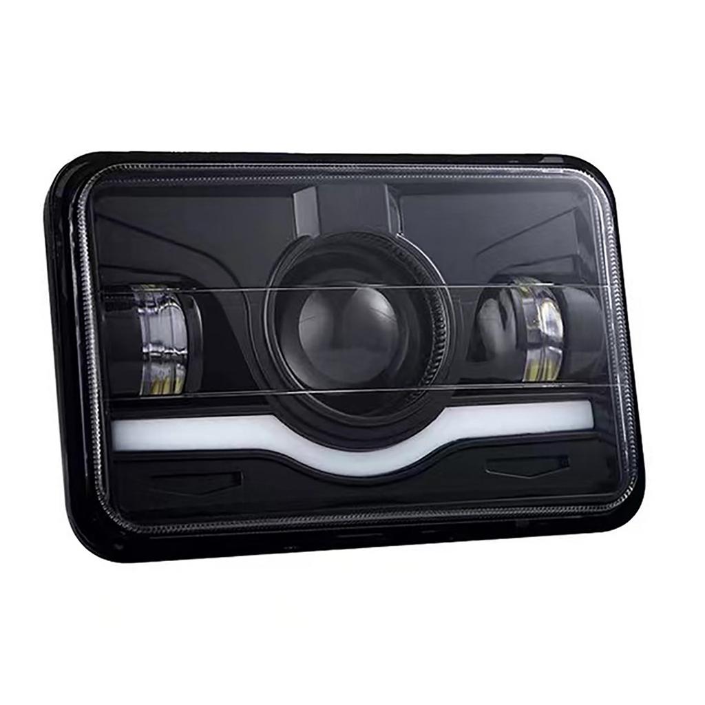 4x6 Inch LED Headlights 45W 9?32V DC IP68 Waterproof White Red DRL High Low Beam Turn Signal Lamp