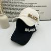Spring and Summer New Versatile Letter Embroidered Baseball Cap for Men and Women Outdoor Face Small Big Head Circumference Hole Casual Cap