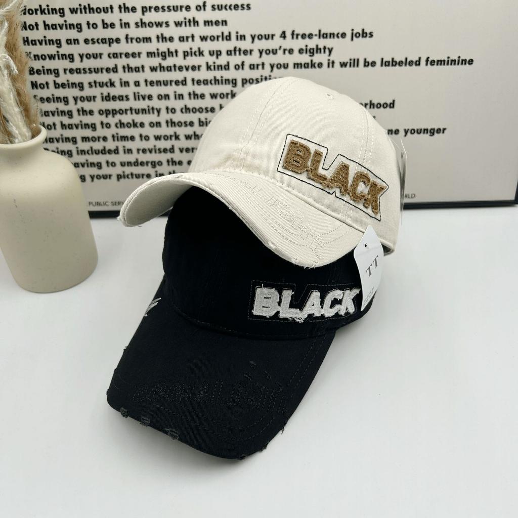 Spring and Summer New Versatile Letter Embroidered Baseball Cap for Men and Women Outdoor Face Small Big Head Circumference Hole Casual Cap