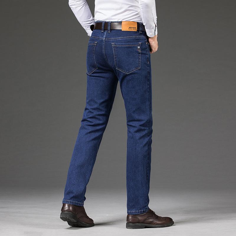 Autumn Jeans Men's Elastic Straight Loose Casual Slim Trend of Conventional Models of Men's Trousers