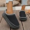 Autumn New Tire Thick-soled Lazy One-pedal Children's Height-increasing Bread Shoes