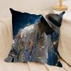 Singer Mmichael Jackson Cushion Cover Silky Short Plush Sofa Pillow Cover Hidden Zipper Soft Dustproof Case for Home Decor