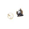 Crystal Ball Swan Sculpture Metal Resin Figurine Desk Ornament Statue Stand for Hallway Fireplace