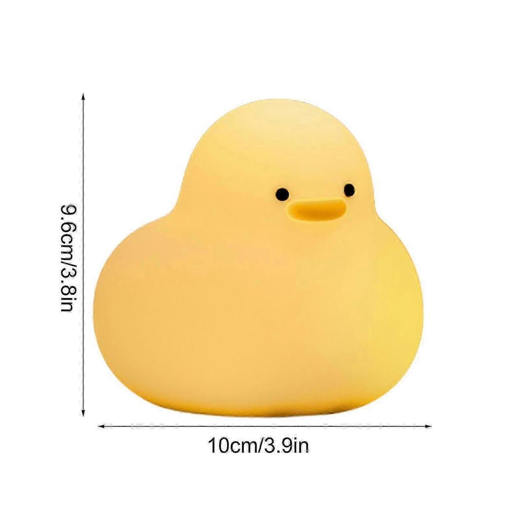 Silicone LED Night Light, Soft Light, Bedroom Bedside Lamp, Durable, Child/Baby Gift, Touch-Sensitive, USB Rechargeable
