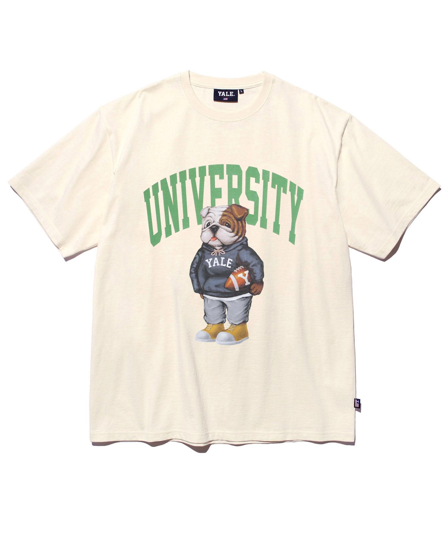 Yale University Dan Short-Sleeve T-Shirt Cream Ivory/Ws