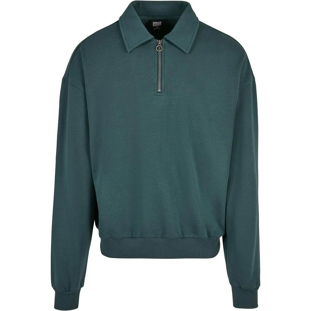 Urban Classics Sweatshirt with Half Zip Shirt Collar