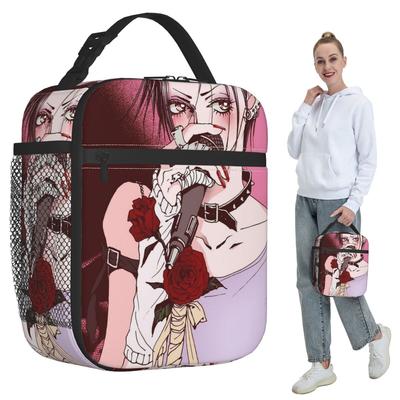 Nana Anime Osaki Eyes Insulated Lunch Bag for Kids School Cooler Thermal Food Box Tote Portable Lunch Boxes Container
