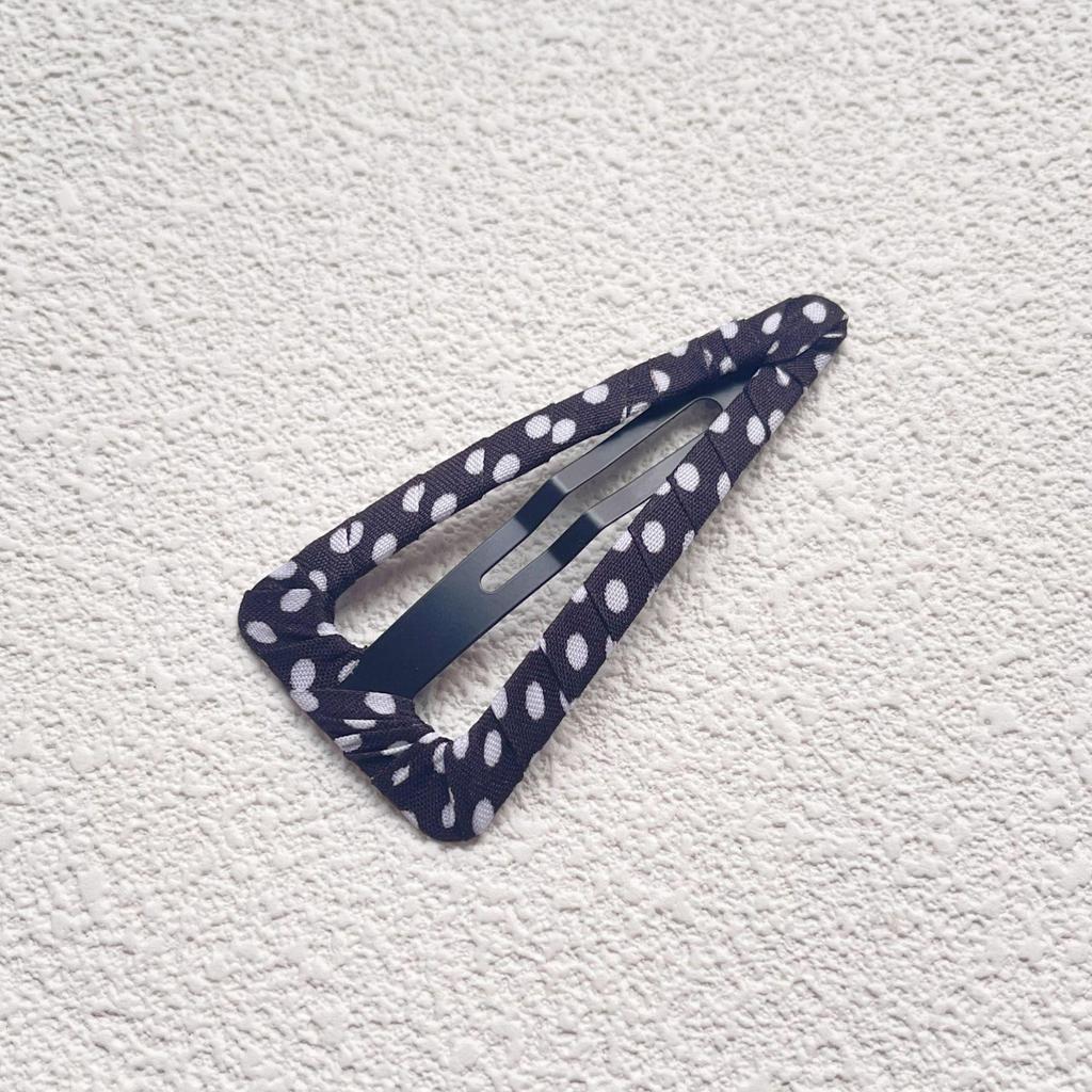 Hand-Wrapped Minimalist Black Fringe Korean Style Hair Clip