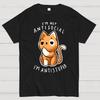I'm Not Antisocial I'm Antistupid Cotton Summer Casual Cool Loose T-Shirt