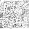 Children's Halloween Party Coloring Paper Tablecloth Decoration