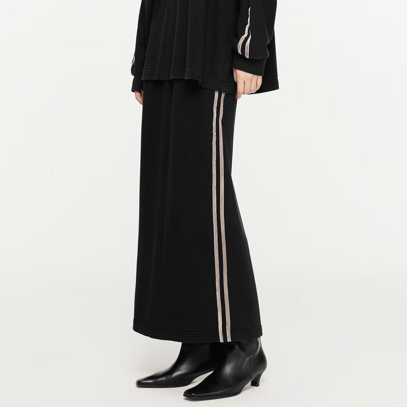 

JNBY Cotton Terry Drawstring Sweatshirt Skirt L