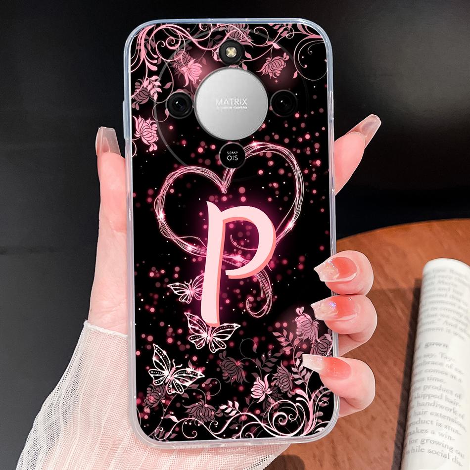 For Honor X6D X8D X9D 4G 5G Case Dreamy Color Letters Clear Covers For HonorX6D X 8D X9D Soft TPU Silicone Anti Drop Back Cover
