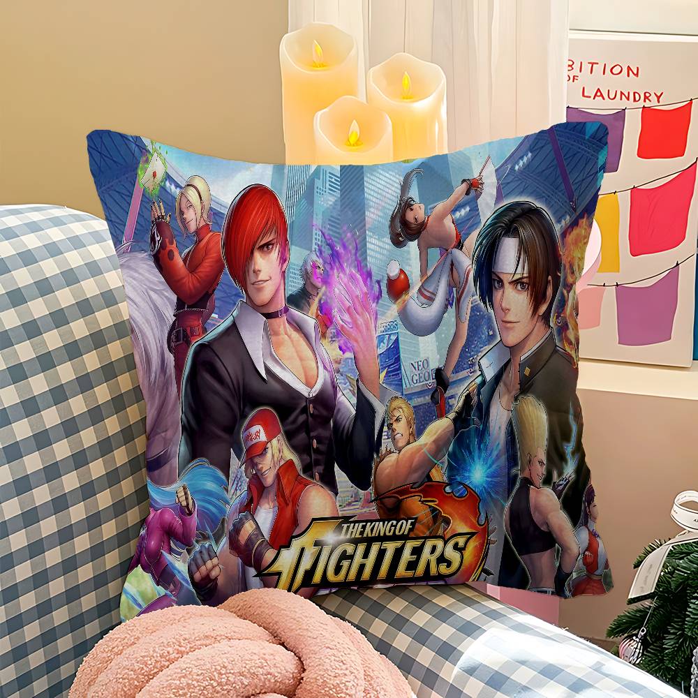 Fighting Game K-King of F-Fights Personalized Pillow Cover Kids Bedroom Wild Party Decor Pillowcase kid Birthday shower Gift