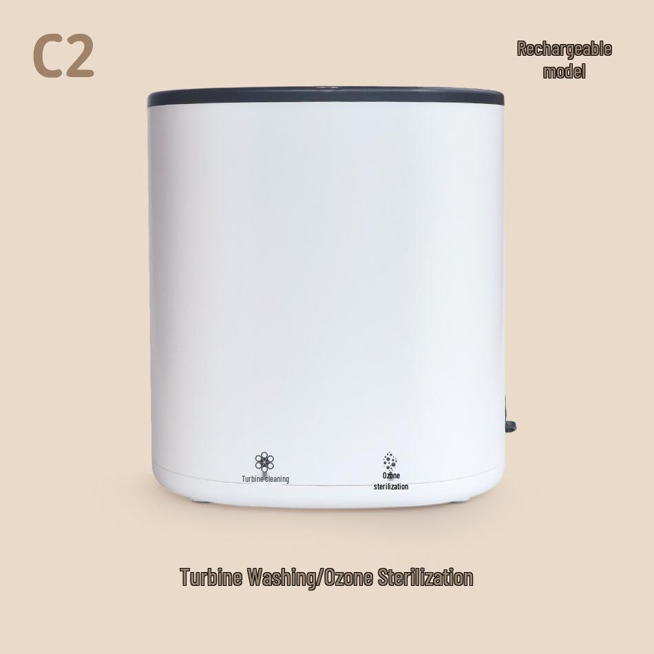 

Портативная умная мини-стиральная машина-турбина для нижнего белья, трусов и носков с озоновой очисткой 20*20*21 cm