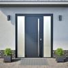 VidaXL Planters 2 Pcs Anthracite 30x30x30 Cm Steel, Planter, Patio Planter, Flower Box, Outdoor Planter, 851190