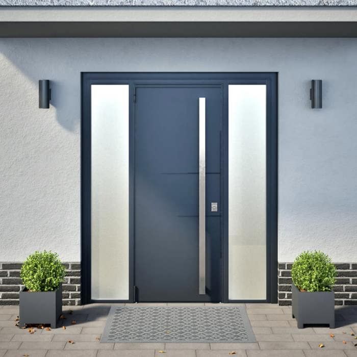 VidaXL Planters 2 Pcs Anthracite 30x30x30 Cm Steel, Planter, Patio Planter, Flower Box, Outdoor Planter, 851190