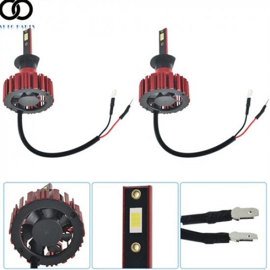 6000K 300000LM White H1 LED HI/LO Beam Headlight LED Lights Bulbs Kit 2Pcs