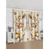 2pcs/Set Countryside Sunflower,Chrysanthemum,Red&Yellow Rose,Ivy Printed Trendy Floral Curtains Used For Living Room Room,Bedroom,Home