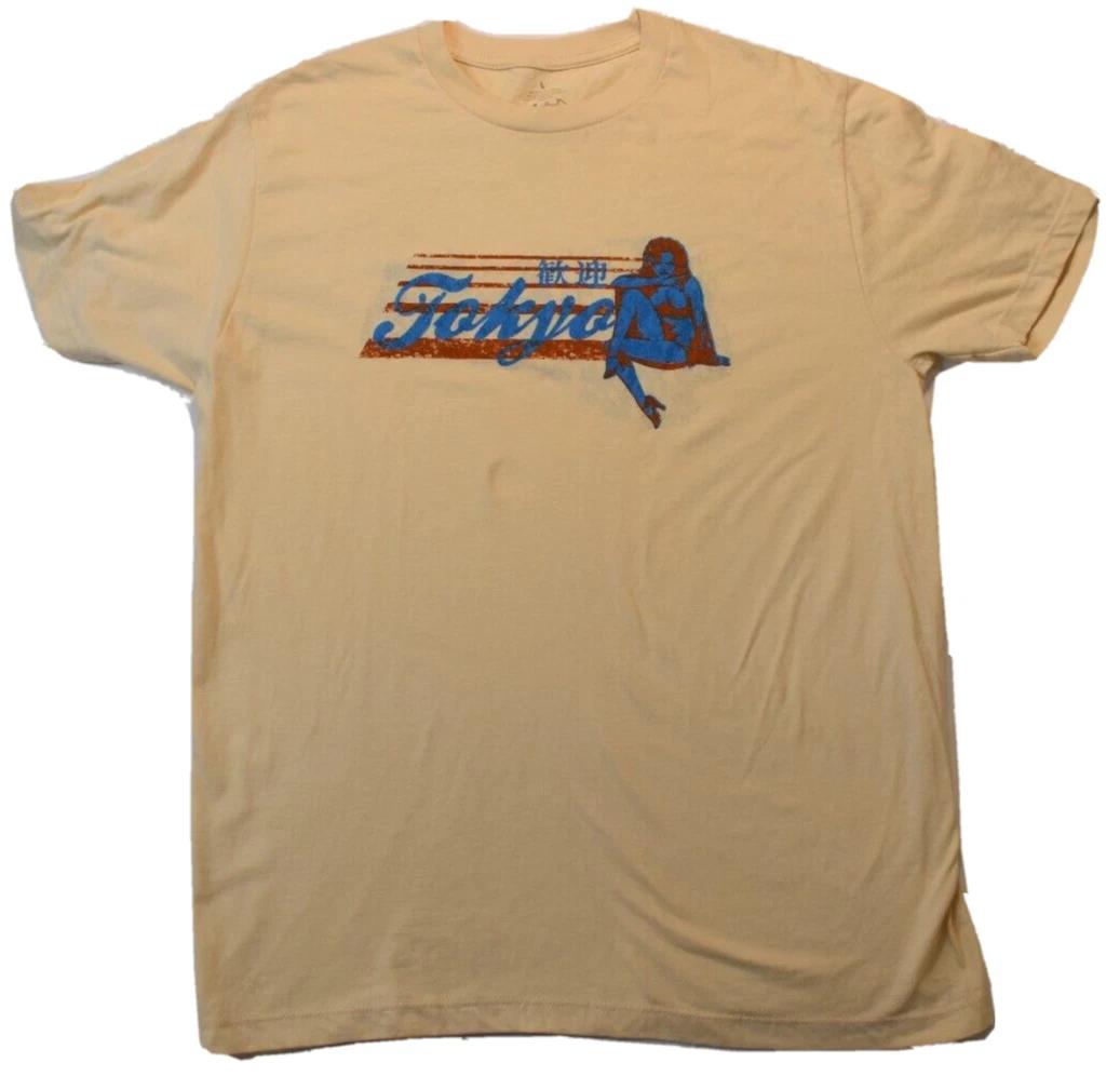 Mad Engine Mens Tokyo Graphic Cream Shirt New L 2XL