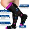 1/3 Pairs Plus Size Compression Socks For Women Wide Calf Knee High Support For Running Athletic Fit Cycling