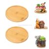 Flower Pot Trays Dish for Plant Vase Bamboo Tray Wooden Bottle Tray Bathroom Shampoo Shower Gel Organizer Jewelry Storage Tray